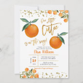 Unsere kleine Süsse ist unterwegs Einladung (Vorderseite)