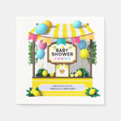 Unsere kleine Süsse Lemonade Stand Baby Dusche Serviette (Vorderseite)
