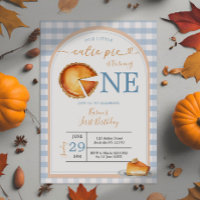 Unsere kleine Süsse Pie Blue Gingham First Birthda