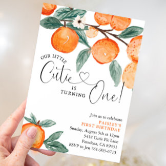 Unsere kleine Süsse zum ersten Geburtstag Einladung