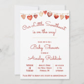 Unsere kleine Sweetheart Baby Dusche Einladung (Vorderseite)