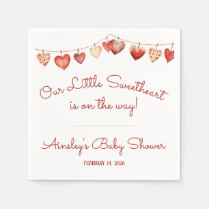 Unsere kleine Sweetheart Babydusche Napkins Serviette