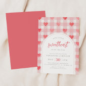 Unsere kleine Sweetheart Valentine Babydusche Einladung