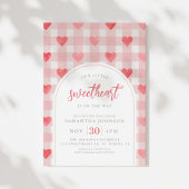 Unsere kleine Sweetheart Valentine Babydusche Einladung