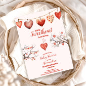 Unsere kleine Sweethearts Valentine's Day Babydusc Einladung
