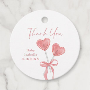 Unsere kleine Sweetie Valentine Baby Shower Favor  Geschenkanhänger