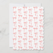 Unsere kleine Sweetie Valentine Babydusche lädt ei Einladung (Rückseite)