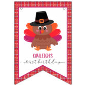 Unsere kleine Türkei (Mädchen) erstes Foto des Jah Wimpelkette (Erste Fahne)