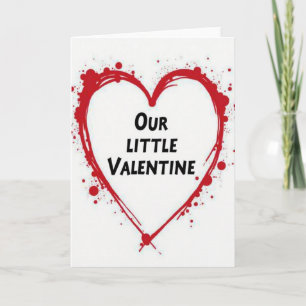 Unsere kleine Valentinskarte für Kinder Karte