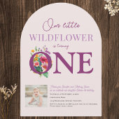 Unsere kleine Wildblume 1. Geburtstag hellen Blume Einladung