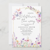 Unsere kleine Wildblume Blumenspül-Dusche Einladung (Vorderseite)