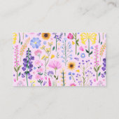 Unsere kleine Wildblume Geschenkregistrierung Begleitkarte (Rückseite)