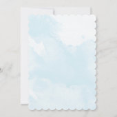 Unsere kleine Wildblume Lila Blumengeburt Einladung (Rückseite)