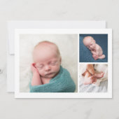 Unsere kleine Wundergeburt Ankündigung (Rückseite)