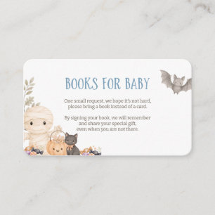 Unsere kleinen Boo-Bücher für Baby Shower Begleitkarte