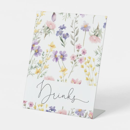 Unsere kleinen Botanischen Babyduschen der Wildblu Sockelschild (Vorderseite)