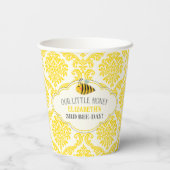 Unsere kleinen Honey Bee Birthday Paper Cups Pappbecher (Rückseite)