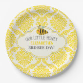 Unsere kleinen Honey Bee Birthday Paper Teller (Vorderseite)