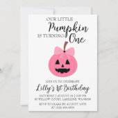 unsere kleinen Kürbisgeburtstage-Einladungen Einladung (Vorderseite)