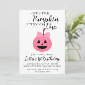 unsere kleinen Kürbisgeburtstage-Einladungen Einladung (Stehend Vorderseite)