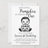unsere kleinen Kürbisgeburtstage-Einladungen Einladung (Vorderseite)