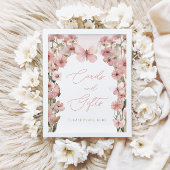 Unsere kleinen Schmetterlingsrosa Girls Karten und Poster