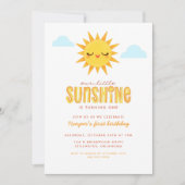 Unsere kleinen Sonnenschein-Kinder zum Geburtstag Einladung (Vorderseite)