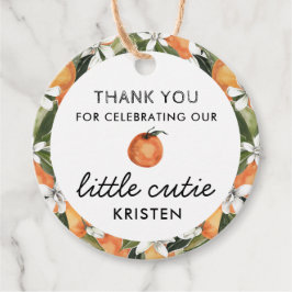 Unsere kleinen Süsse Orange Baby Duwer Fevor Tags Geschenkanhänger