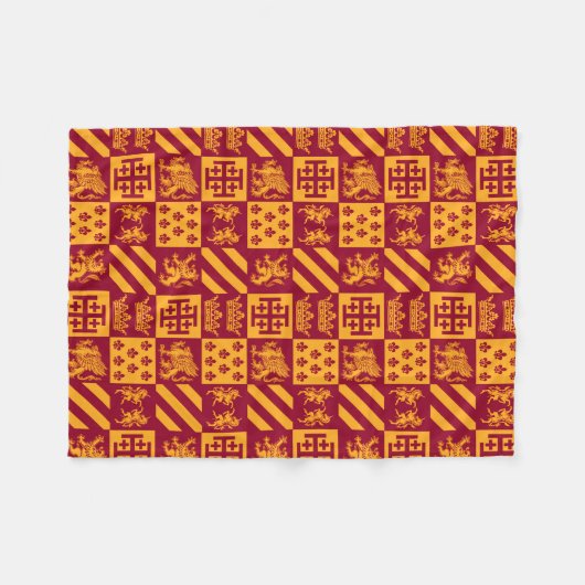 Unsere königliche Familie Fleecedecke (Vorderseite (Horizontal))