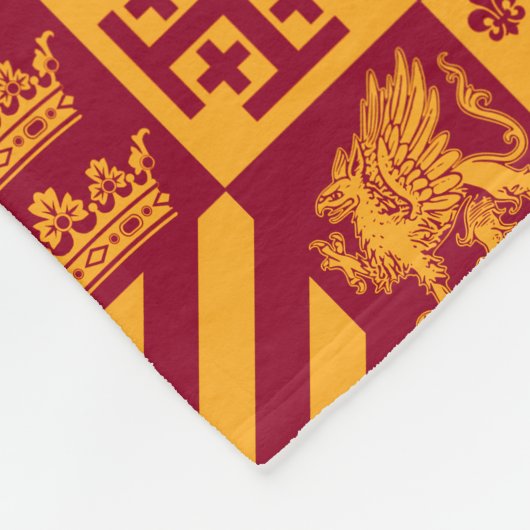 Unsere königliche Familie Fleecedecke (Ecke)