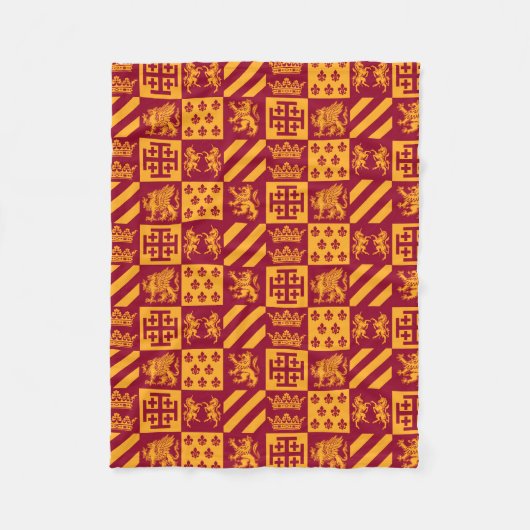 Unsere königliche Familie Fleecedecke (Vorderseite)