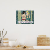 UNSERE KOPF VS. UNSERE HERZEN SCHLECHT MÄDCHEN KUN POSTER (Küche)