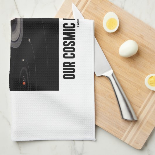 Unsere kosmische Nachbarschaft (Sonnensystem) Handtuch (Viertel Falte)