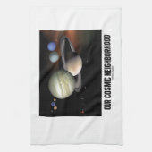 Unsere kosmische Nachbarschaft (Sonnensystem) Handtuch (Vertikal)