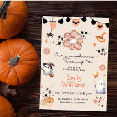 Unsere Kürbiskur dreht Halloween Geburtstagsparty Einladung