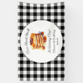 Unsere Kurze Pfannkuchen Frühstück Geburtstagspart Banner (Vertikal)