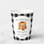 Unsere Kurze Pfannkuchen Frühstück Geburtstagspart Pappbecher (Rückseite)