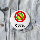 UNSERE KÜSTE gerettet Button (Beispiel)