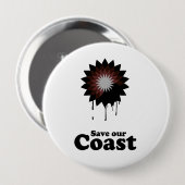 UNSERE KÜSTE gerettet Button (Vorne & Hinten)