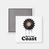UNSERE KÜSTE gerettet Magnet (Vorderseite/Rückseite)