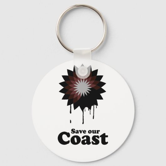 UNSERE KÜSTE gerettet Schlüsselanhänger (Vorderseite)