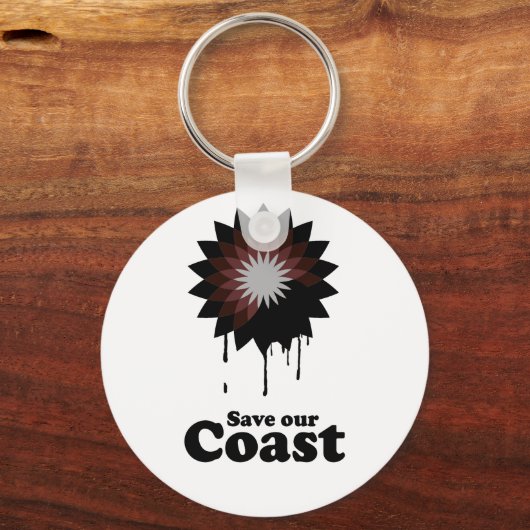 UNSERE KÜSTE gerettet Schlüsselanhänger (Vorderseite)