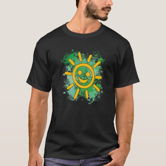 Unsere lachende Sonne unser Sonnenschein auf Farbf T-Shirt (Vorderseite)