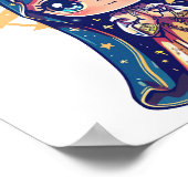 Unsere Lady Aparecida, niedliche kawaii-Art Poster (Ecke)