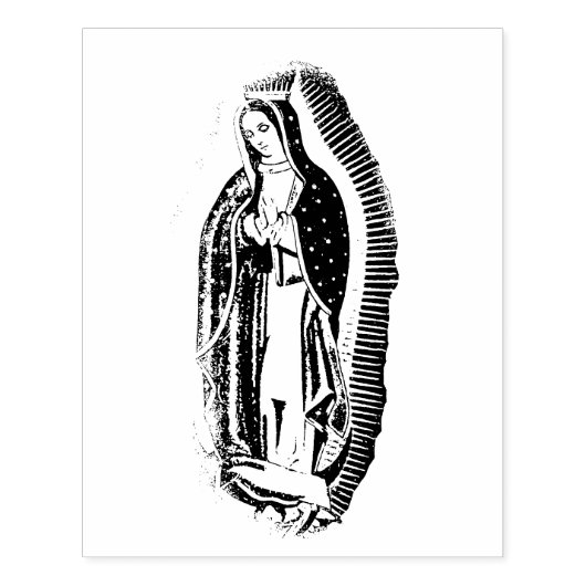 Unsere Lady aus Guadalupe-Kautschuk-Briefmarke Gummistempel (Prägung)