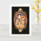 Unsere Lady der China Katholische Religiöse Karte (Gelbe Blume)