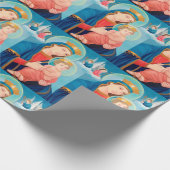 Unsere Lady der ewigen Hilfe für Katholiken Geschenkpapier (Ecke)