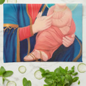 Unsere Lady der ewigen Hilfe für Katholiken Geschirrtuch (Gefaltet)