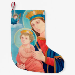 Unsere Lady der ewigen Hilfe für Katholiken Kleiner Weihnachtsstrumpf