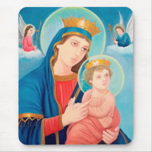 Unsere Lady der ewigen Hilfe für Katholiken Mousepad